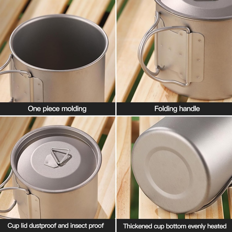 Tytanowy kubek turystyczny ze  – Camping Cooking Organizer recenzja i cena