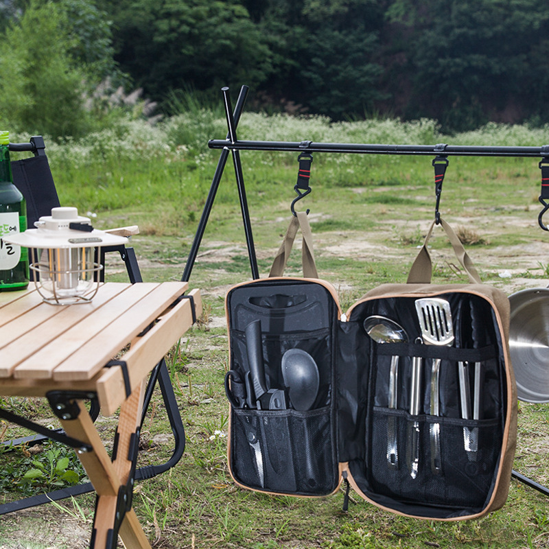 8-częściowy zestaw naczyń kuch – Camping Cooking Organizer recenzja i cena