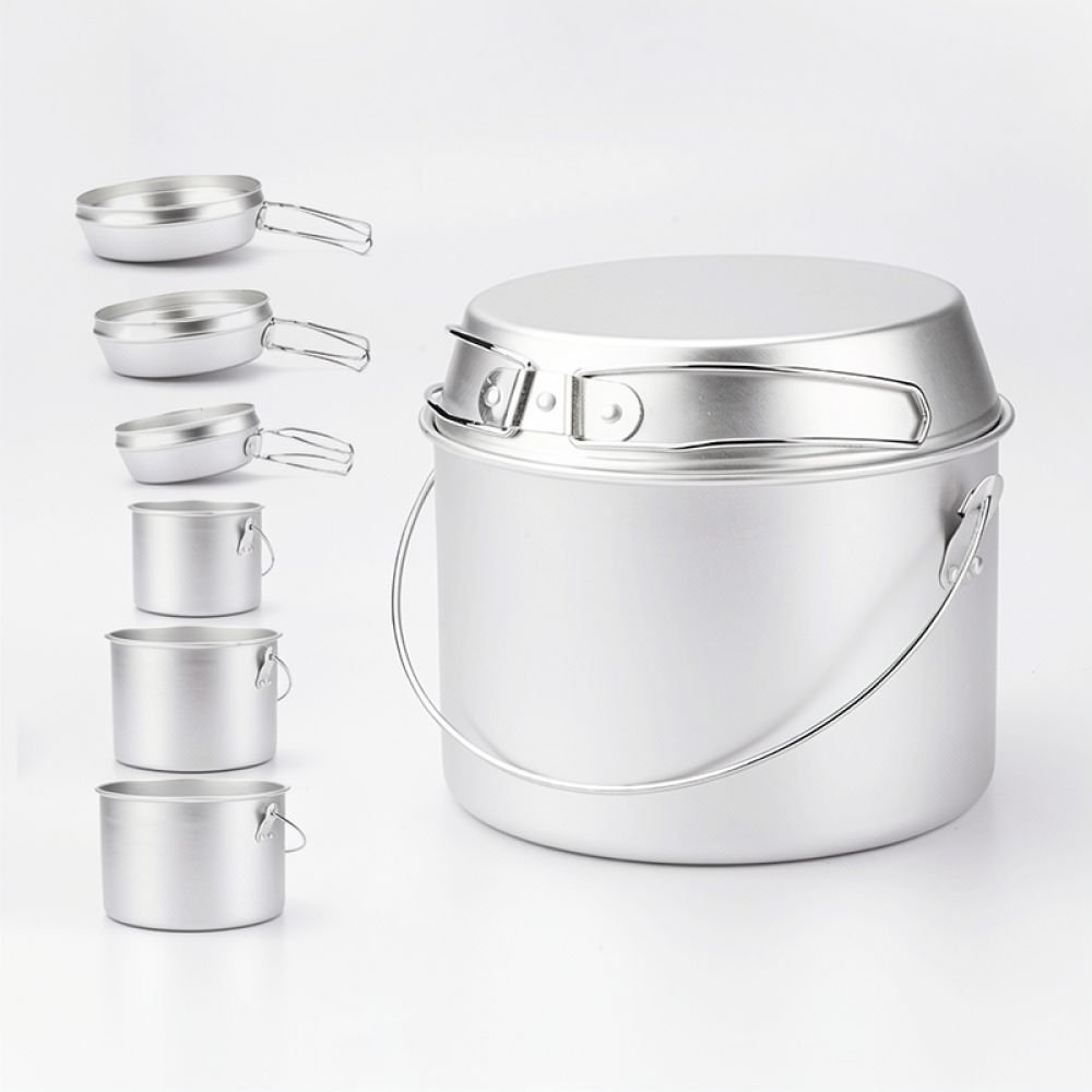 Zestaw aluminowych naczyń kuch – Camping Cooking Dining Set recenzja i cena