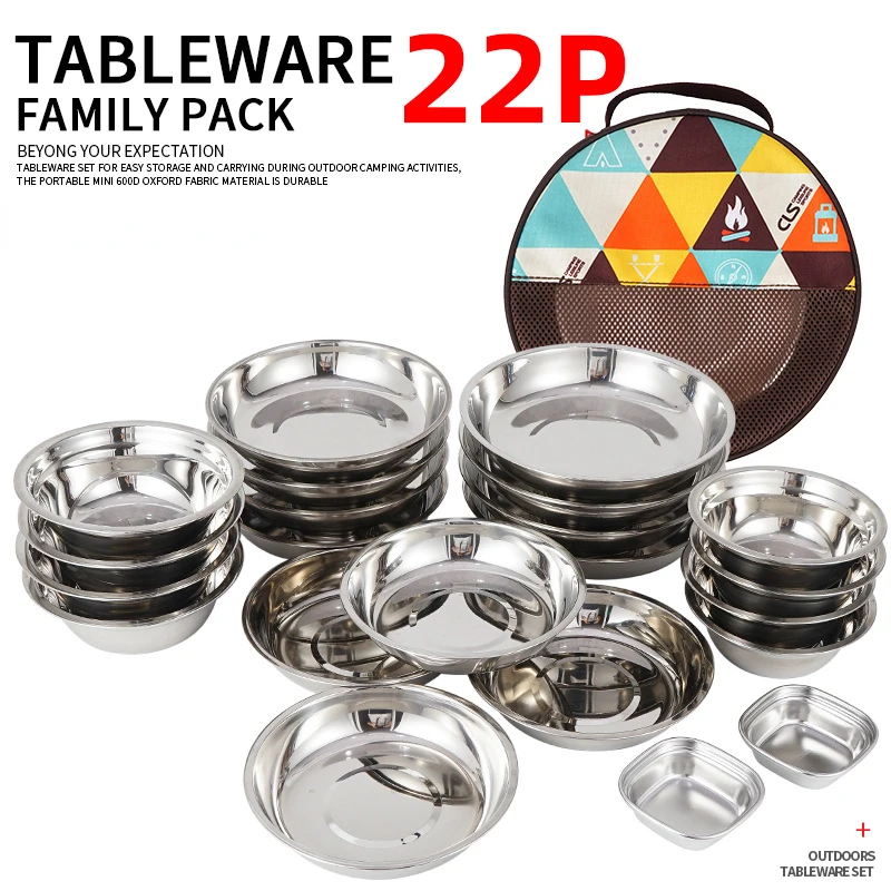 Nowy Zestaw Przenośnych Talerz – Camping Cooking Dining Set recenzja i cena