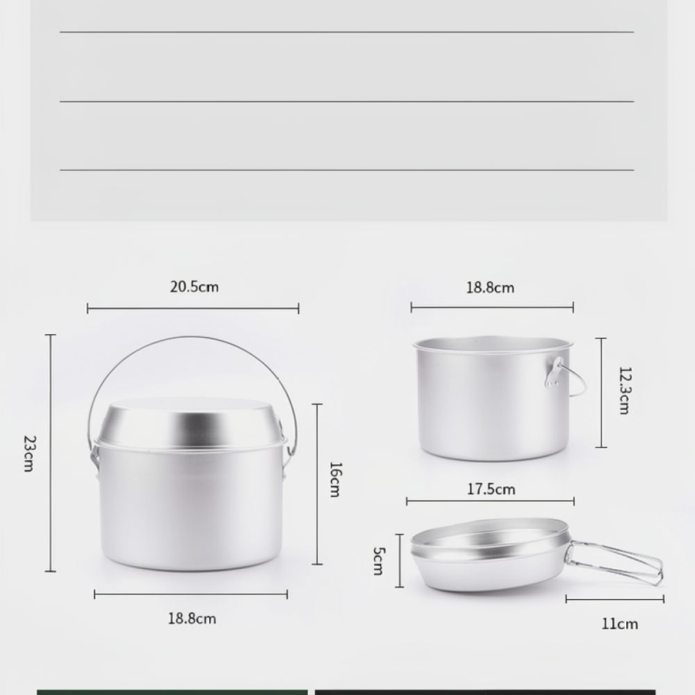 Zestaw naczyń kuchennych do go – Camping Cooking Dining Set recenzja i cena