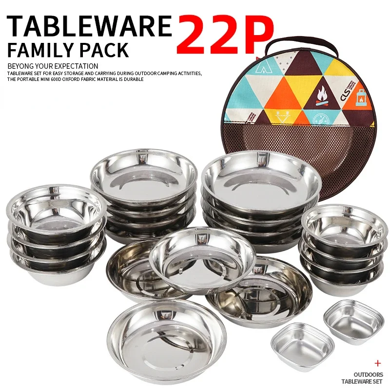 Zestaw przenośnych talerzy obi – Camping Cooking Dining Set recenzja i cena