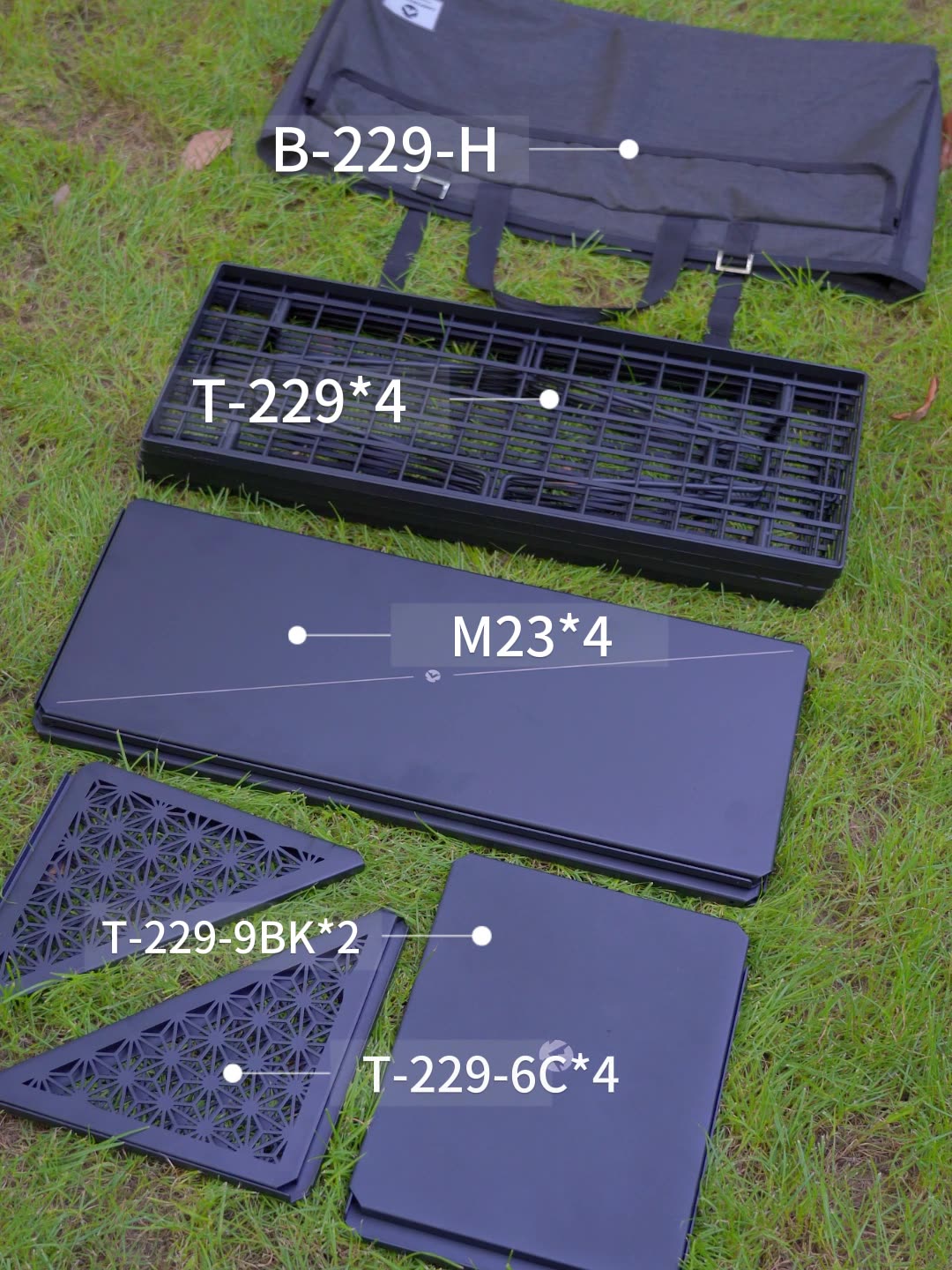 CAMPINGMOON T-229-9BK-2P dwucz – Camping Cooking Table recenzja i cena